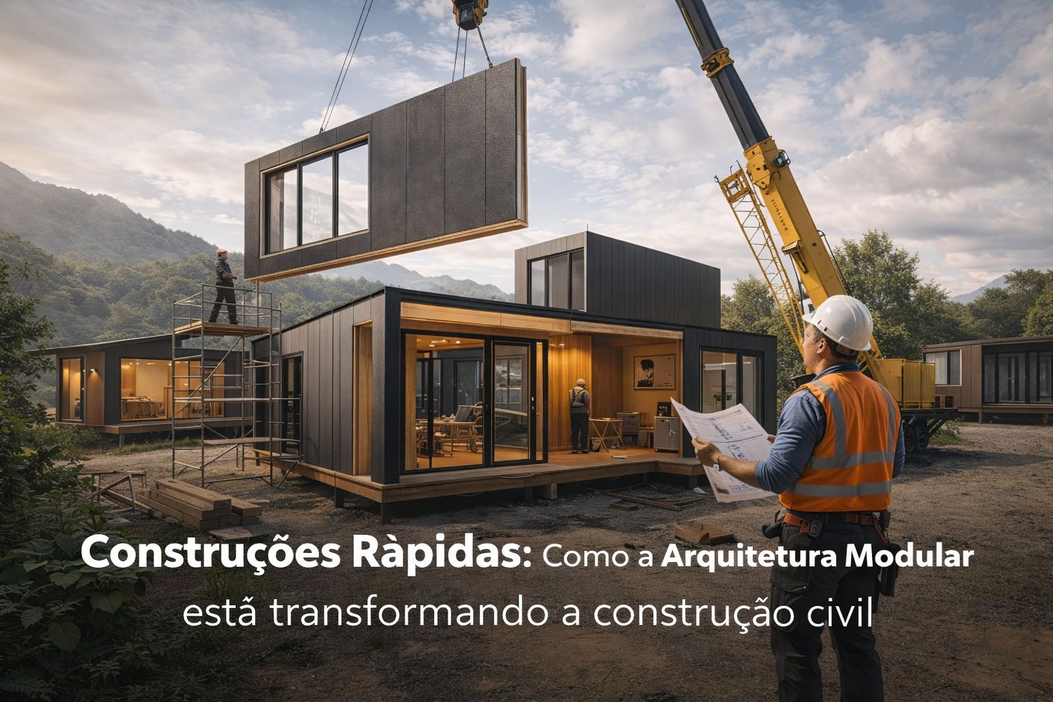 Construções rápidas e precisas: como a industrialização transforma o jeito de construir